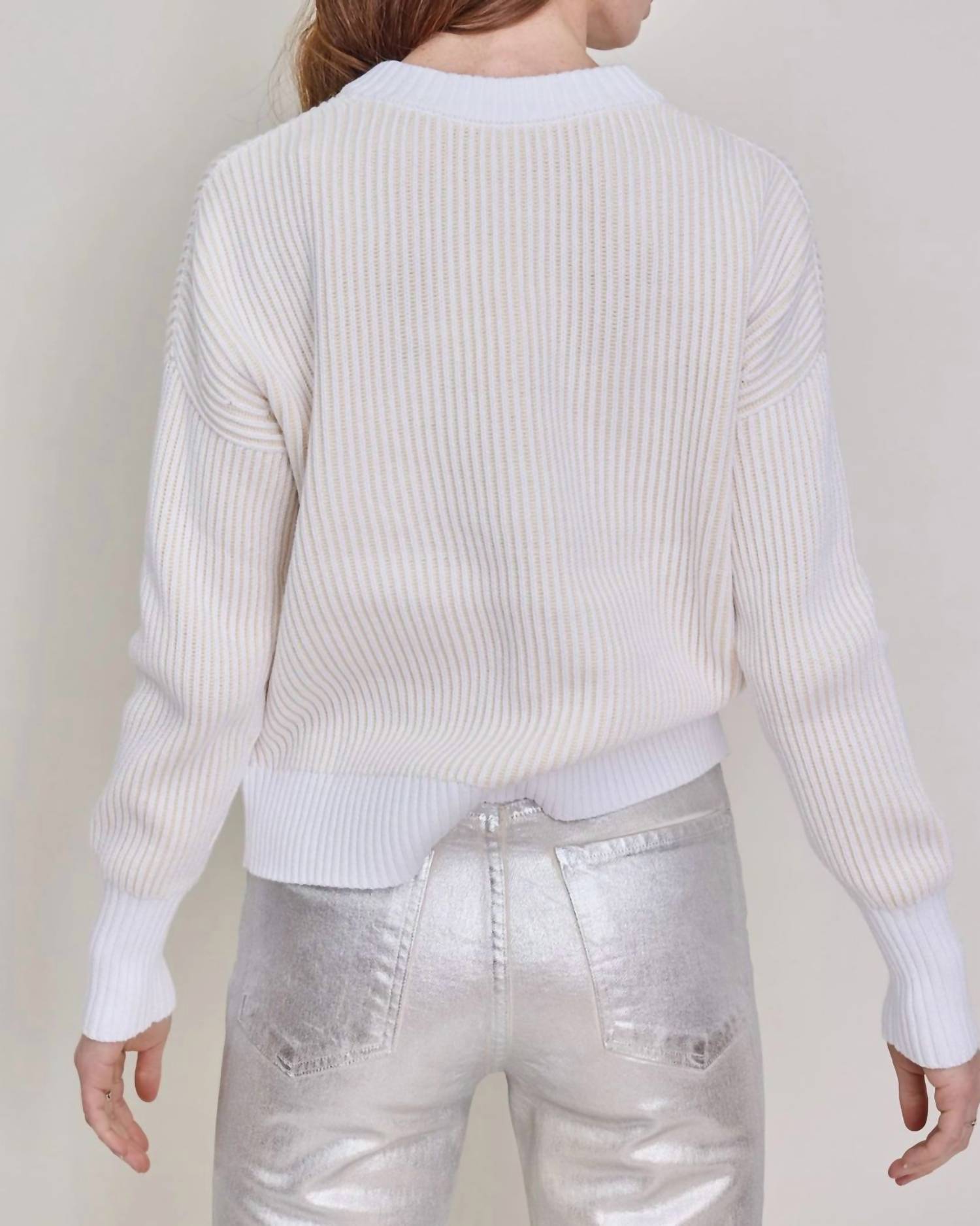 Kinross - Plaited V-neck Sweater
