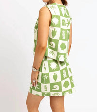 Karlie - Graphic Pattern Mini Skirt