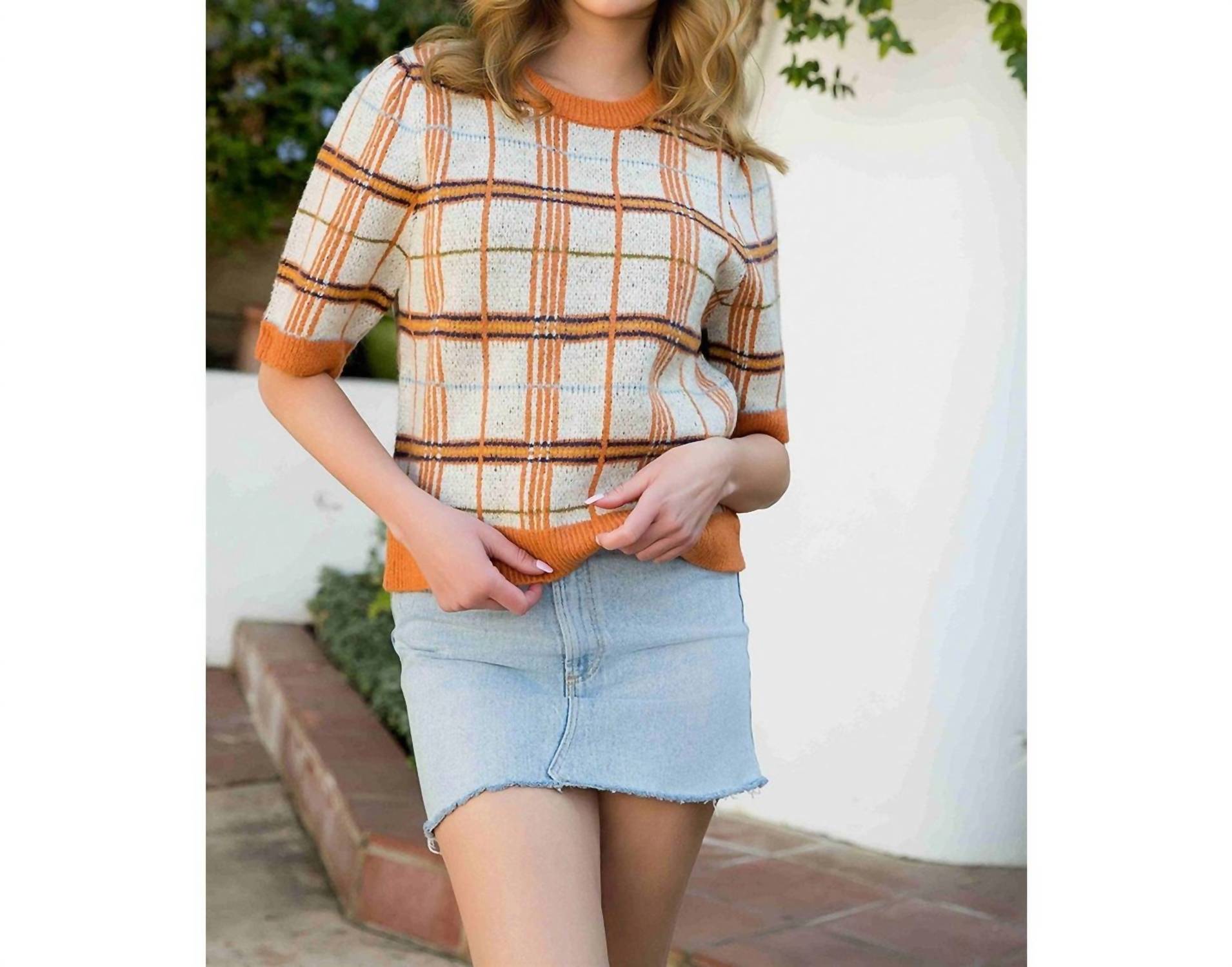 Thml - Tenley Plaid Sweater