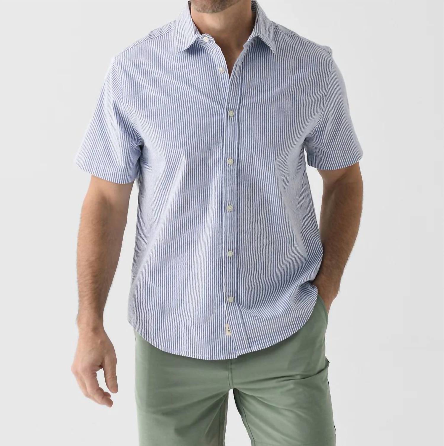 Fair Harbor - Seersucker Button Up Shirt