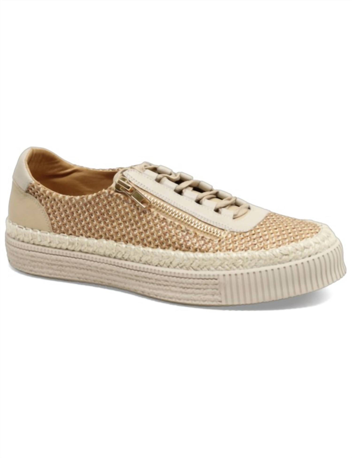 Django & Juliette - Women's Tellow Leather Sneakers