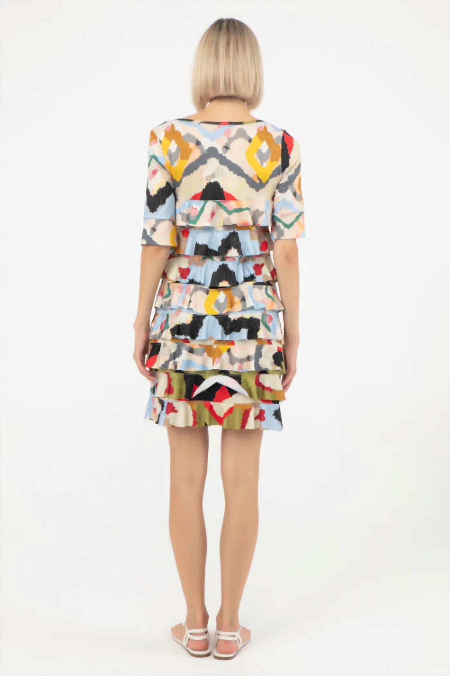 Isle By Melis Kozan - Elbow Sleeve Cha Cha Mini Dress