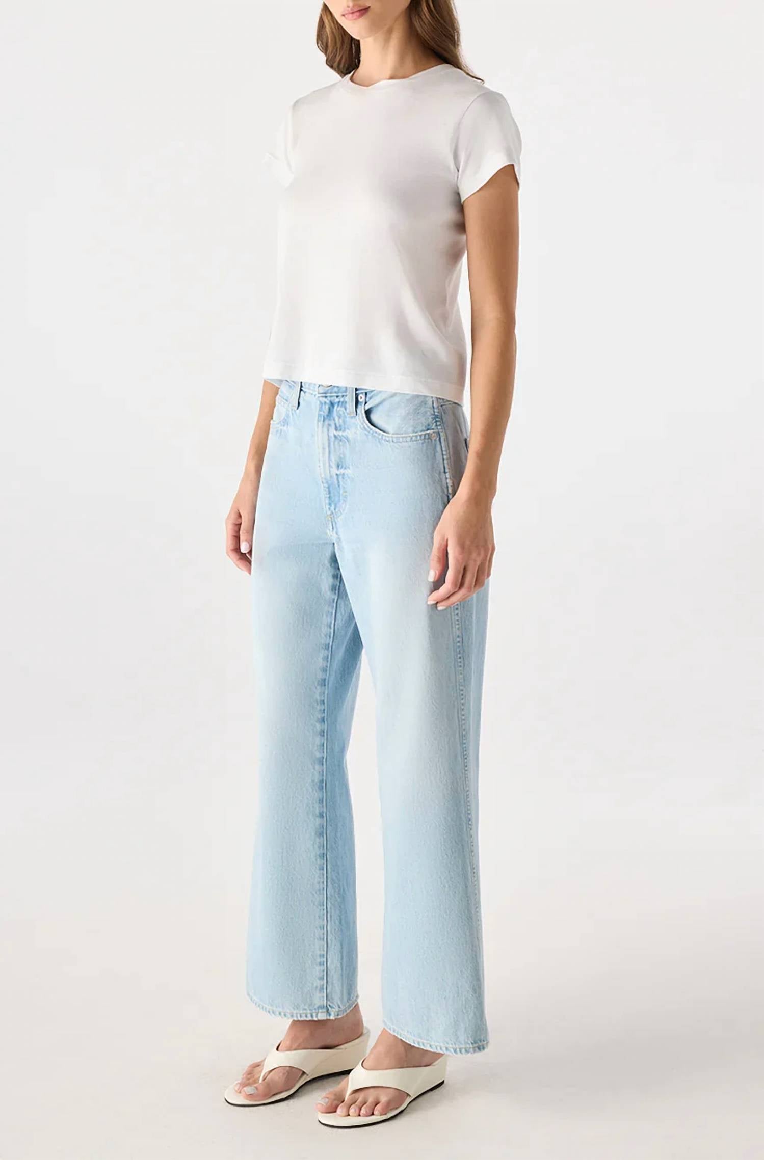 Amo Denim - Frida Cropped Wide Leg Jeans