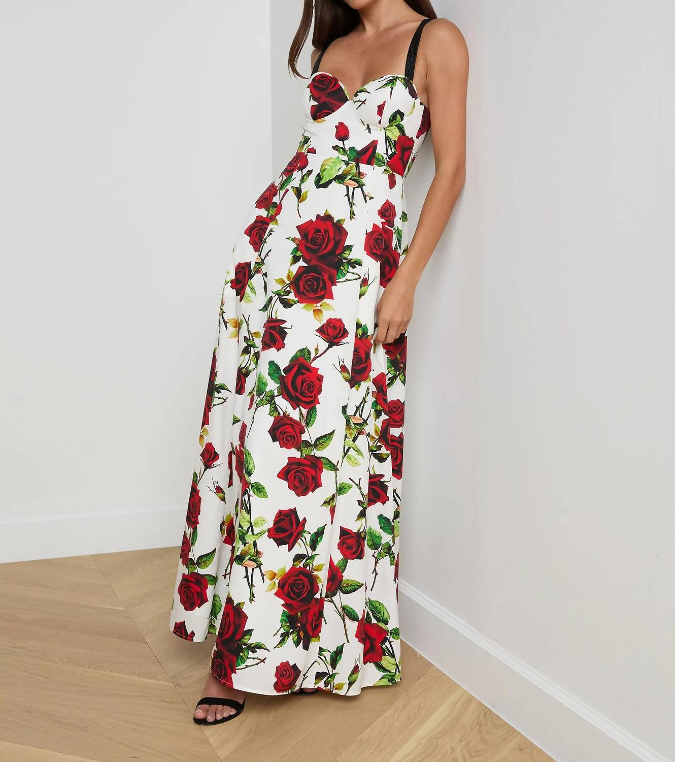 L'Agence - Sutton Beaded Strap Gown
