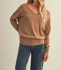 Mustard Seed - V-Neck Sweater Top
