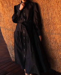 Oliphant Nora Midi Dress in hepburn midnight 1 - women's dress - view 6