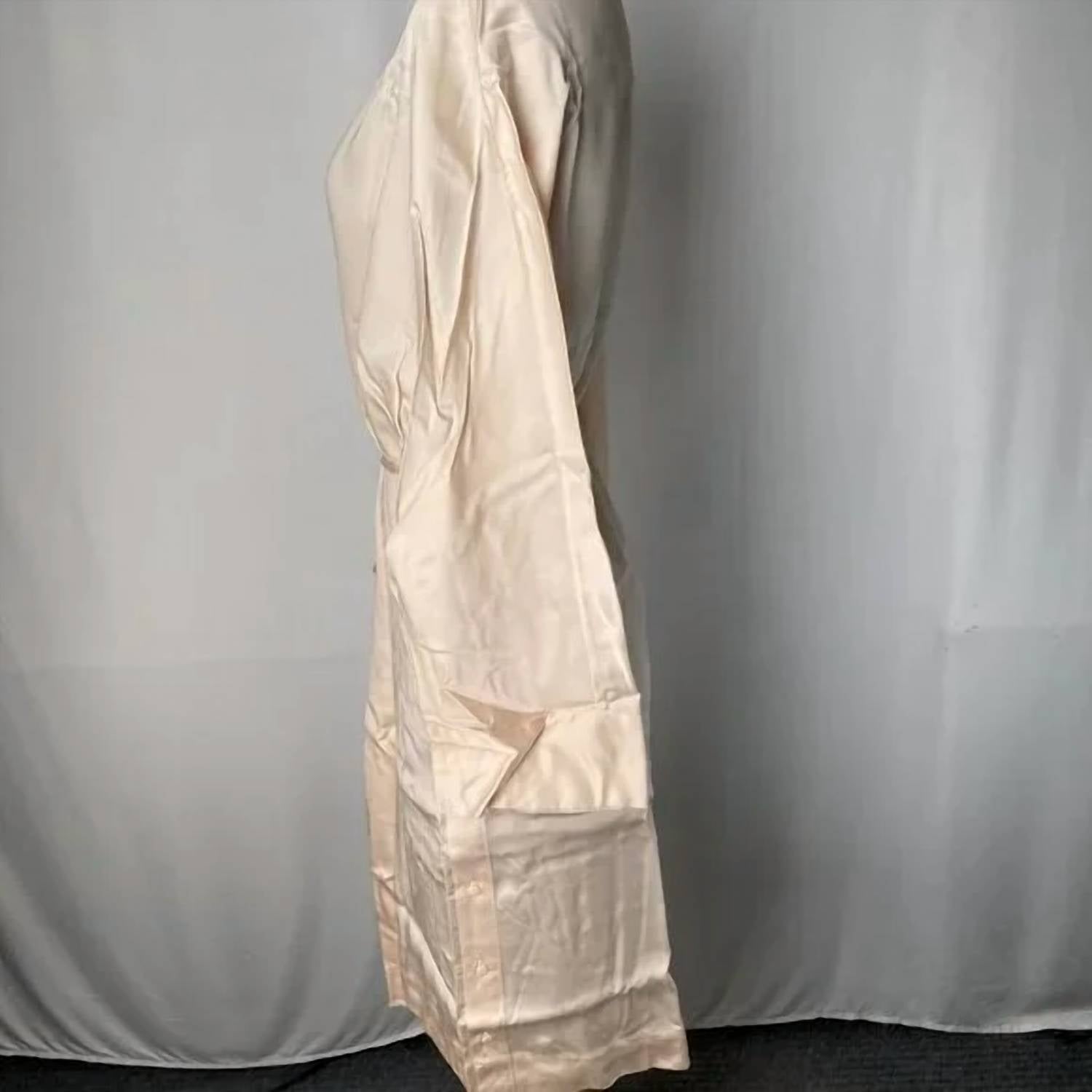 Ettitude - Women's Long Sleeve Lightweight Sateen Knee-length Robe
