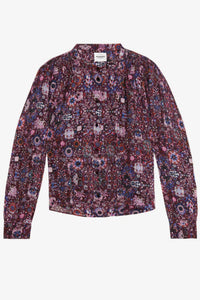ISABEL MARANT Noeline Top in plum - women's long sleeve top - view 4