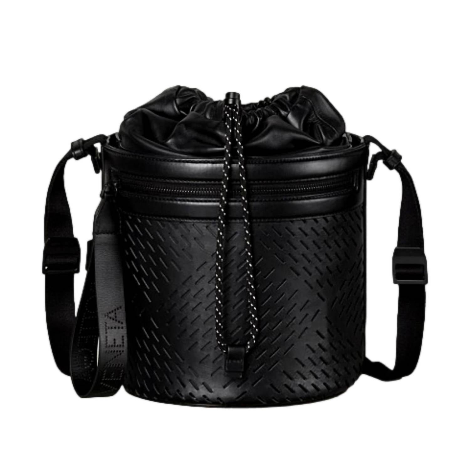 Bottega Veneta - Women's Perforated Leather Drawstring Bucket Crossbody Bag