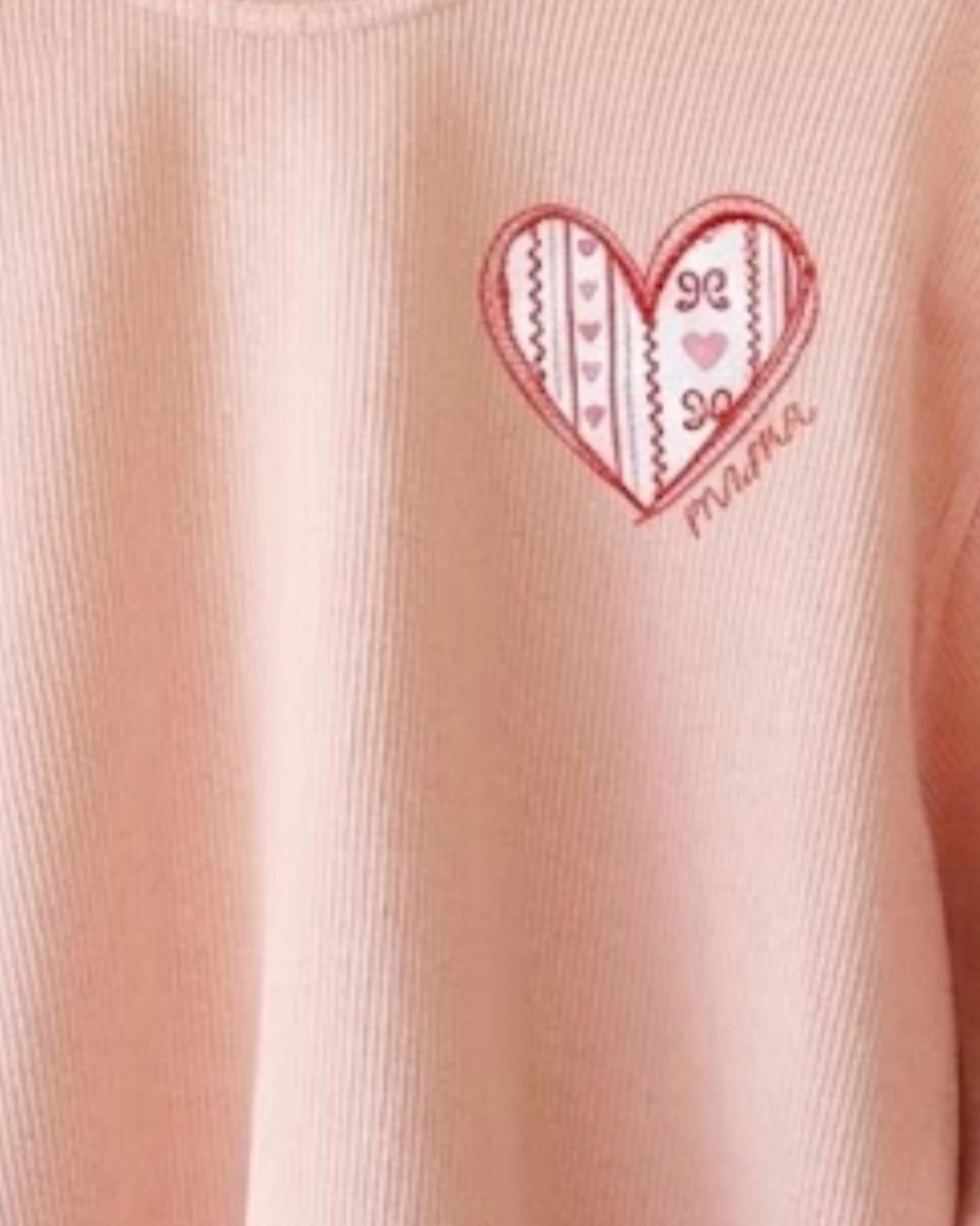 Oat Collective - Women's Heart Cropped Vintage Pullover