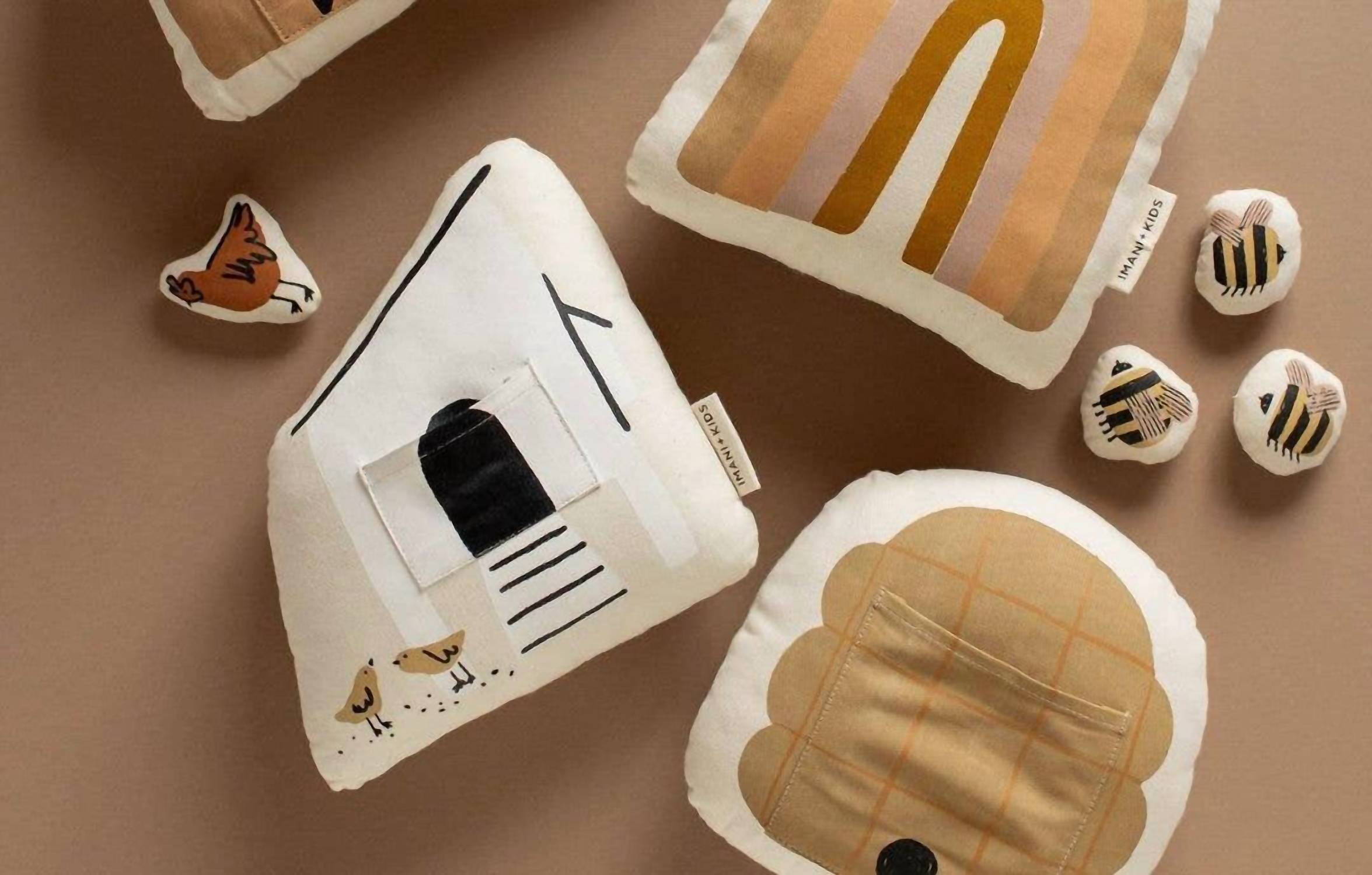 IMANI COLLECTIVE Interactive Chicken Coup Pillow in beige - item - view 4