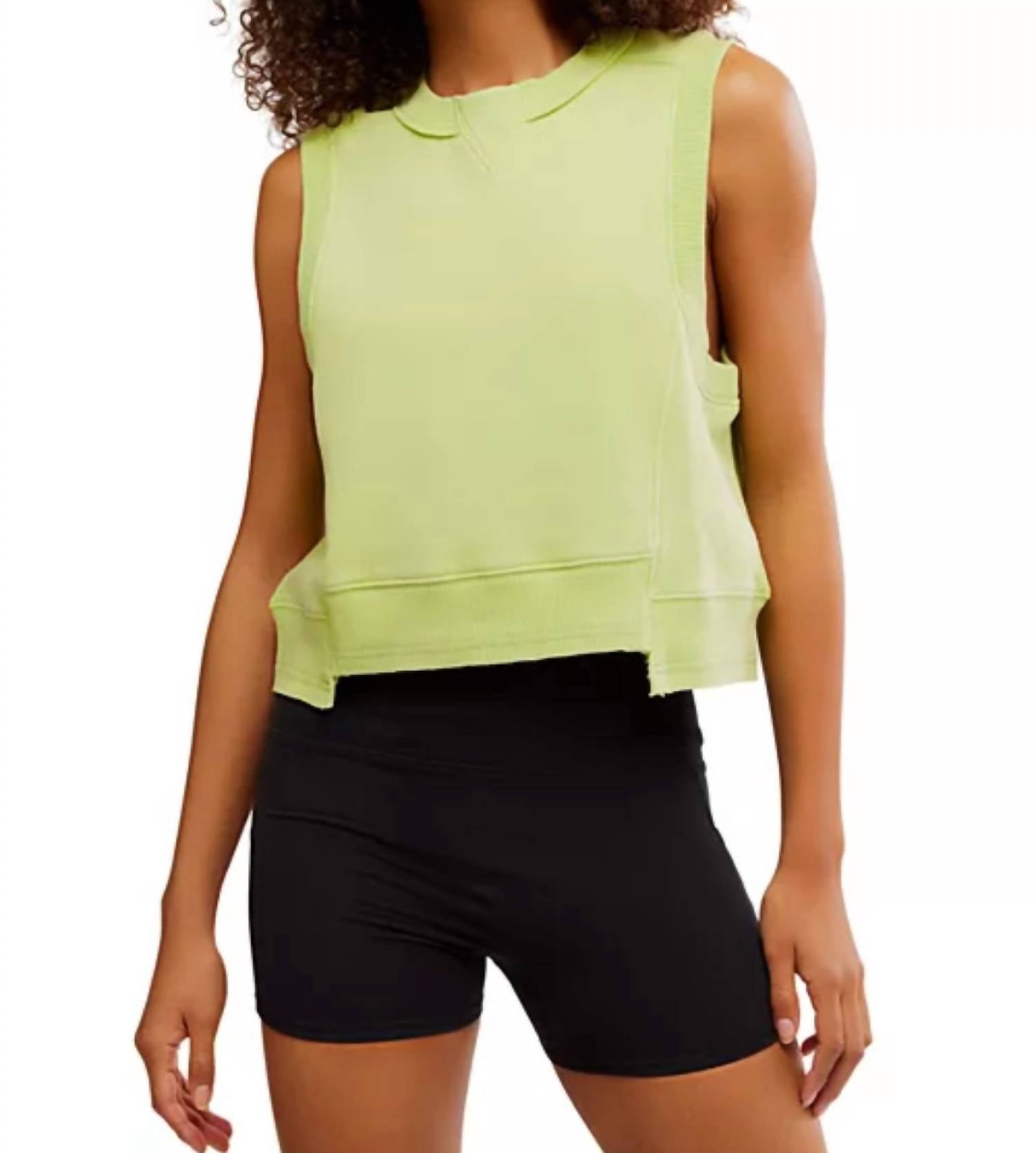 Free People Intercept Tank Top in key lime - women's tank top
