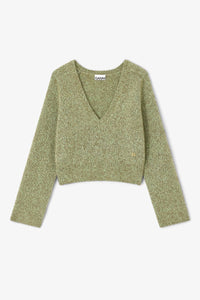 Ganni - Brushed V-neck Sweater