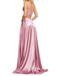 Sherri Hill - Two-Piece Silk Satin Casual Dress