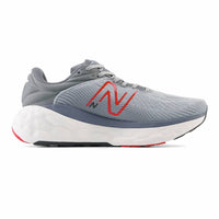 New Balance Men's Fresh Foam X 840 V1 Running Shoes in aluminum grey red - men's shoe - alternate view