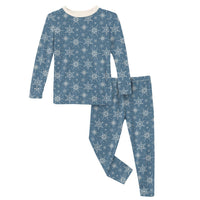 Kickee - Kids' Bamboo Print Long Sleeve Pajama Set