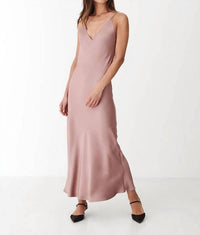 Karmamia WOMEN'S CAMISOLE DRESS in semi rich vintage rose - women's dress