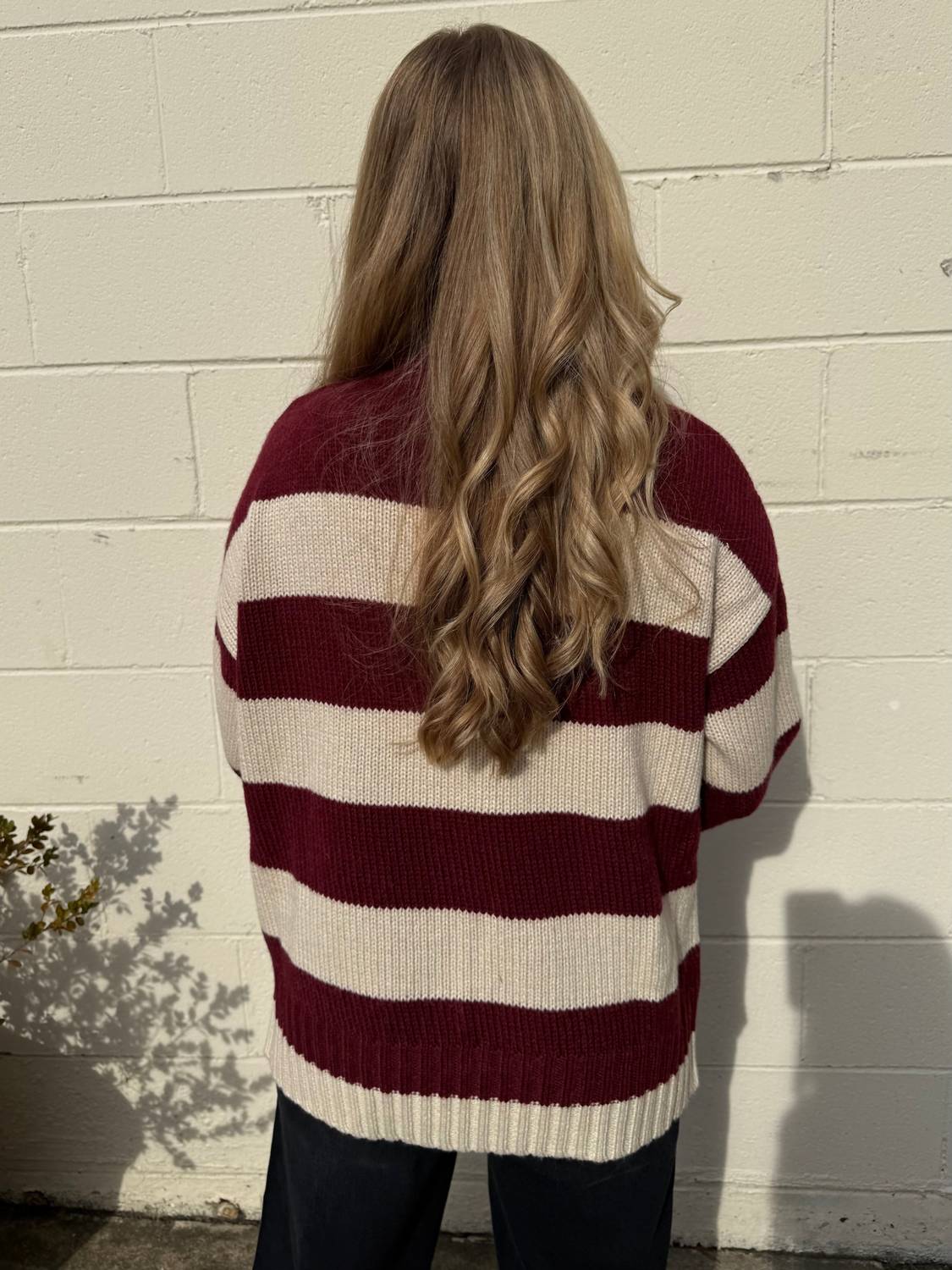 Olivaceous - Aviana Striped Turtleneck Sweater