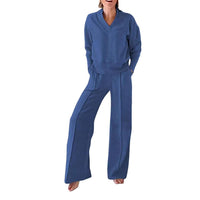 Rosa Clothing - Casual V-neck Long Sleeve Top