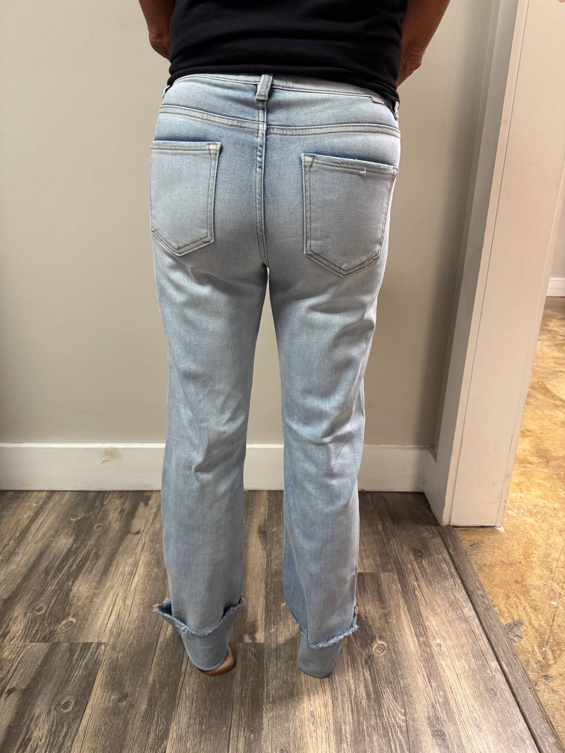 Risen - Straight Cuffed Relaxed Jeans