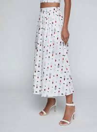 L'Agence - Seina Poplin Midi Skirt