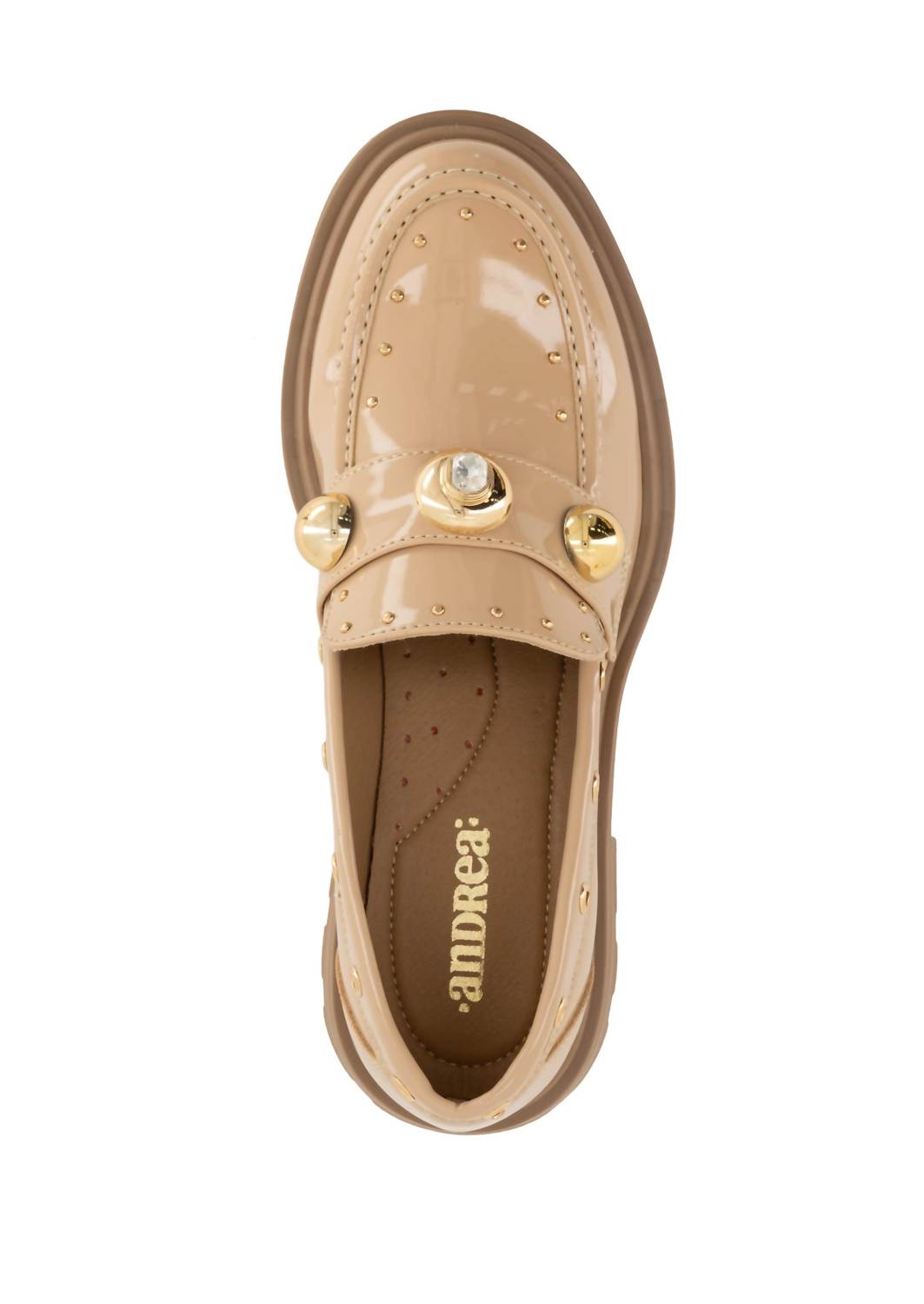 Andrea Women's Platform Loafer in beige - women's flats - alternate view
