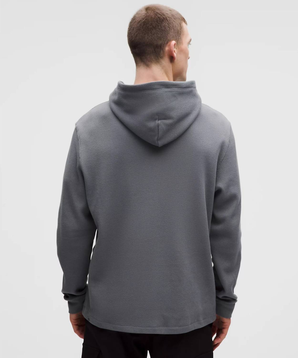 Lululemon - Men's Cotton Blend Waffle Knit Hoodie