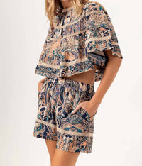 Sundays - Essa Lace-trimmed Neckline Top