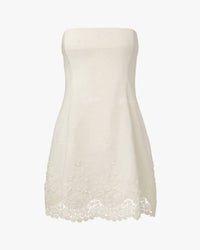 We Wore What - Strapless Peplum Mini Dress