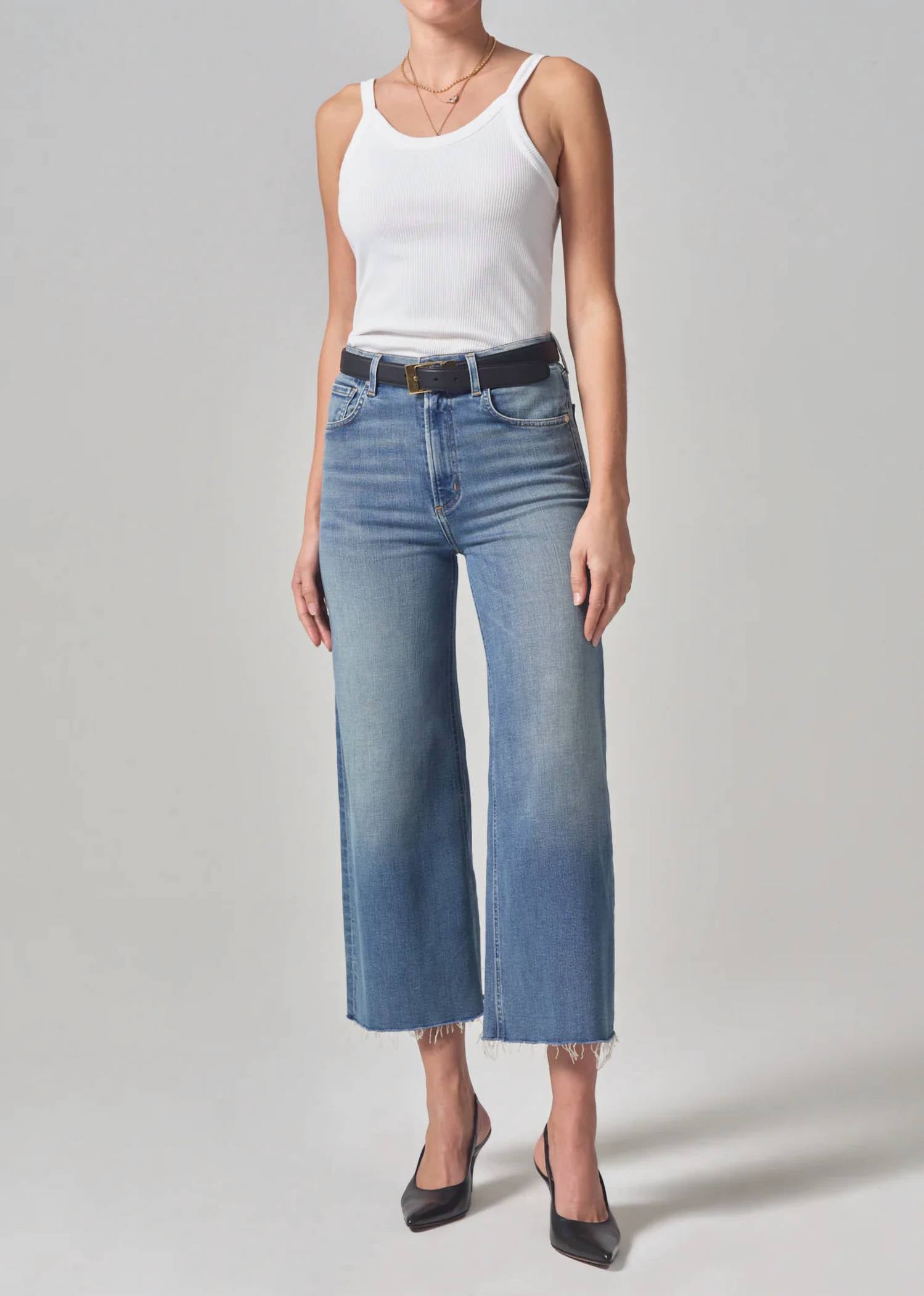 Citizens Of Humanity - Lyra Cropped Wide-leg Jean