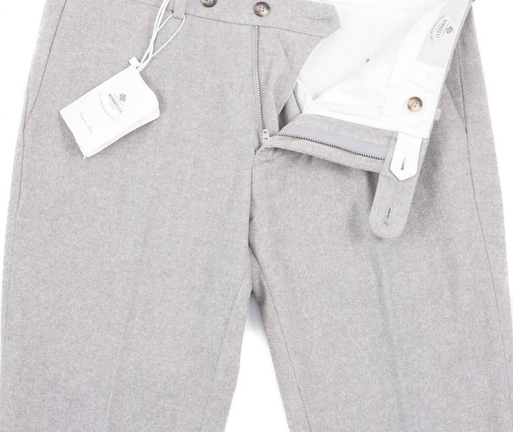Luigi Borrelli Napoli - Men's Soft Twill Cotton Pants