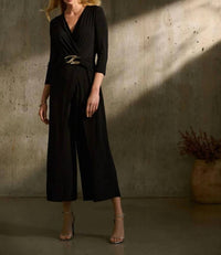 Joseph Ribkoff - Sloane Silky Knit Wrap Jumpsuit