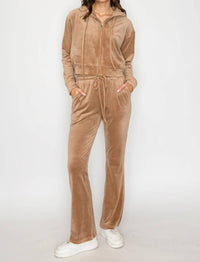 Knit Riot - Classic Velour Zip Hoodie