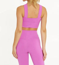 Cream Yoga - LEAH CROSS NECK BRA TOP
