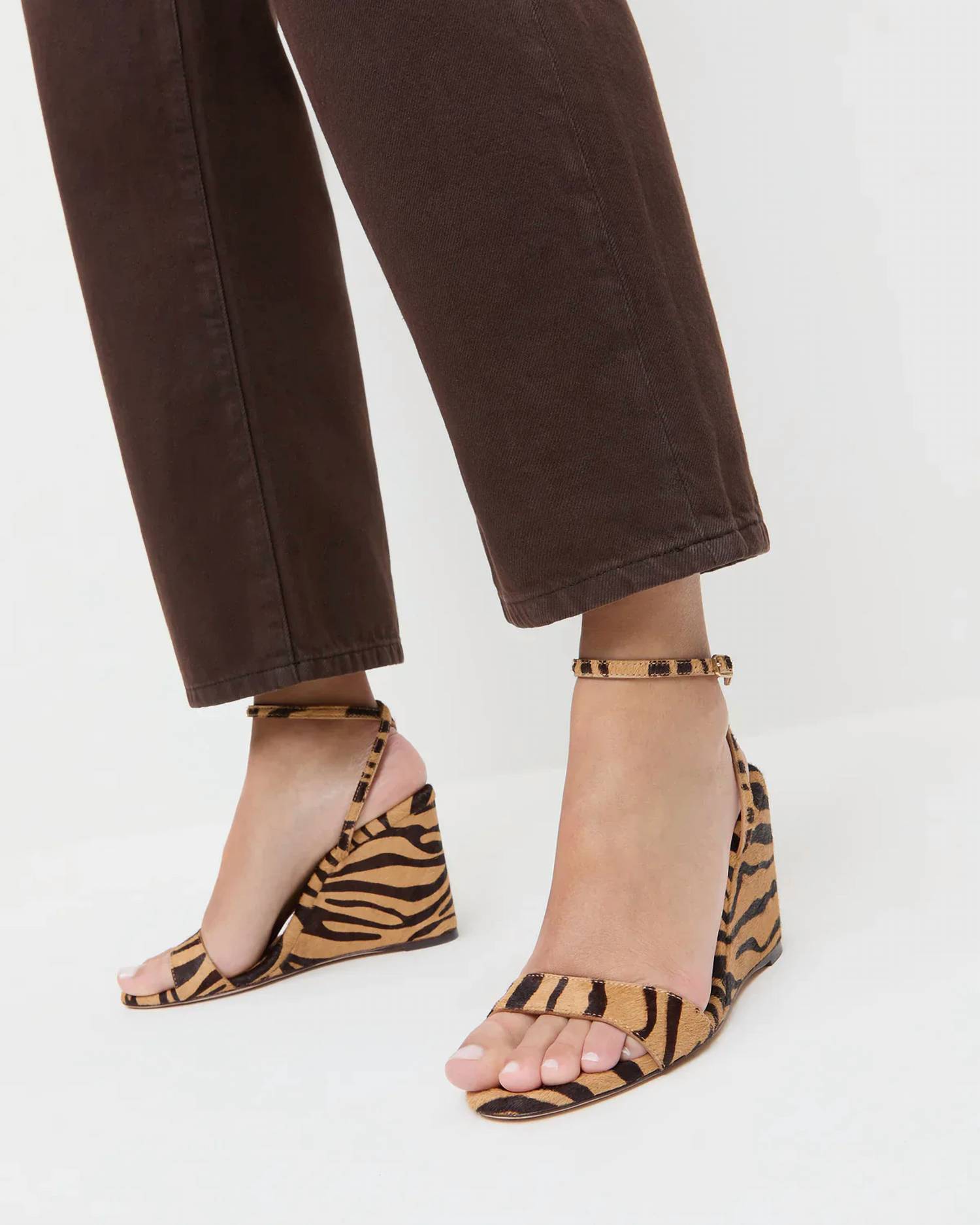 Loeffler Randall - Women's Gavi Zebra Wedge