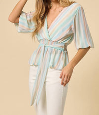 Blouse With Smocked Waist
