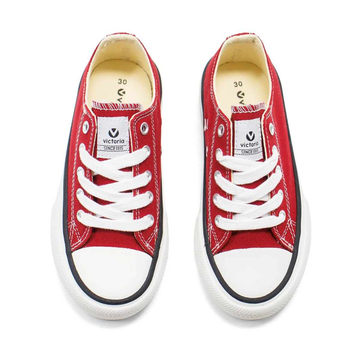 Victoria - Boy's Tribu Canvas Low Top Lace-up Sneakers