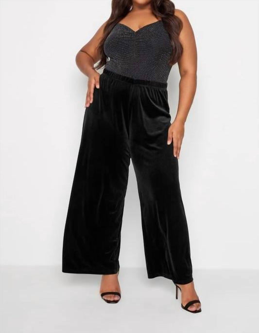 Zenana - Velvet Wide Leg Pants