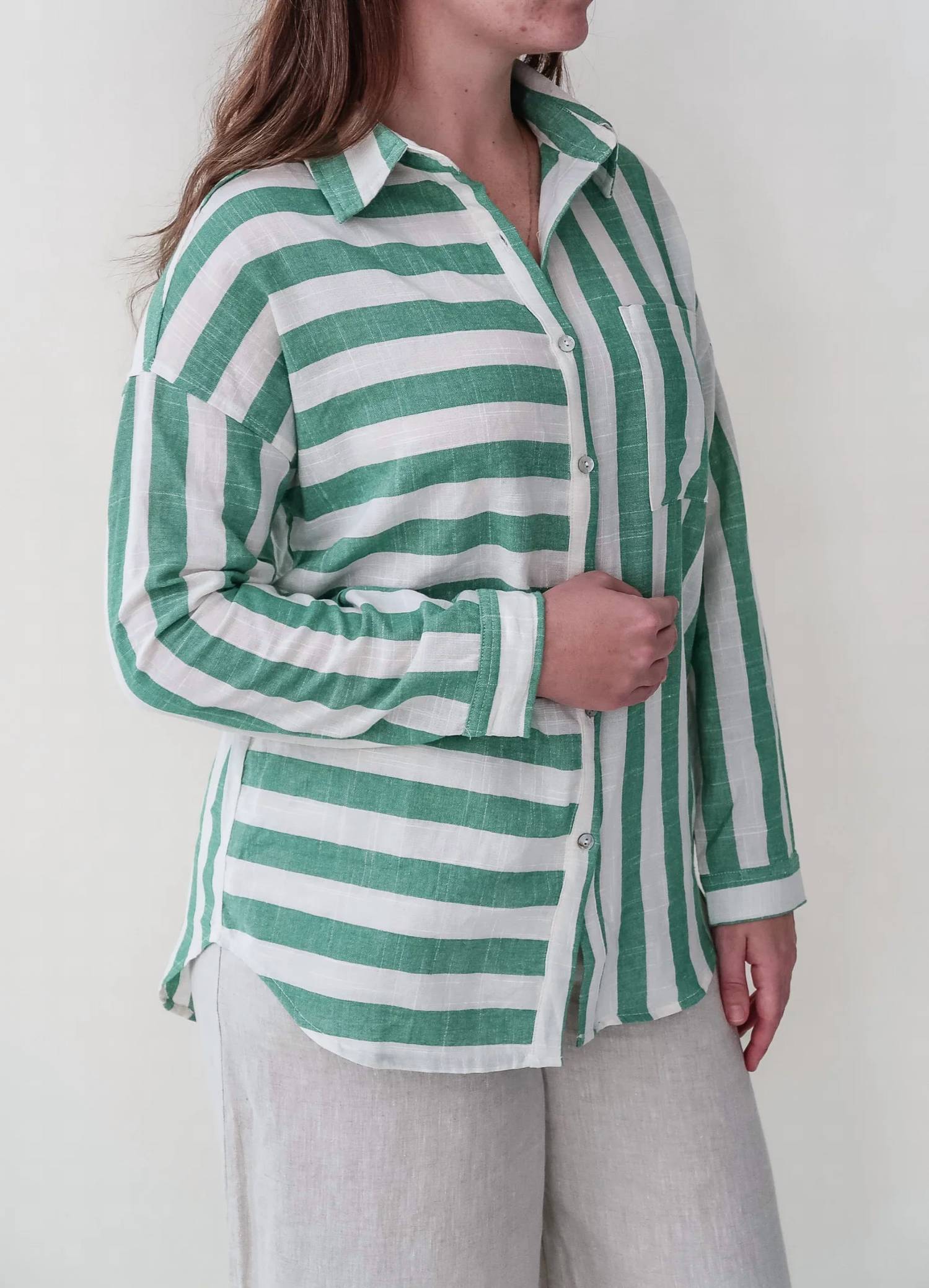Urban Daizy - Vertical and Horizontal Striped Shirt