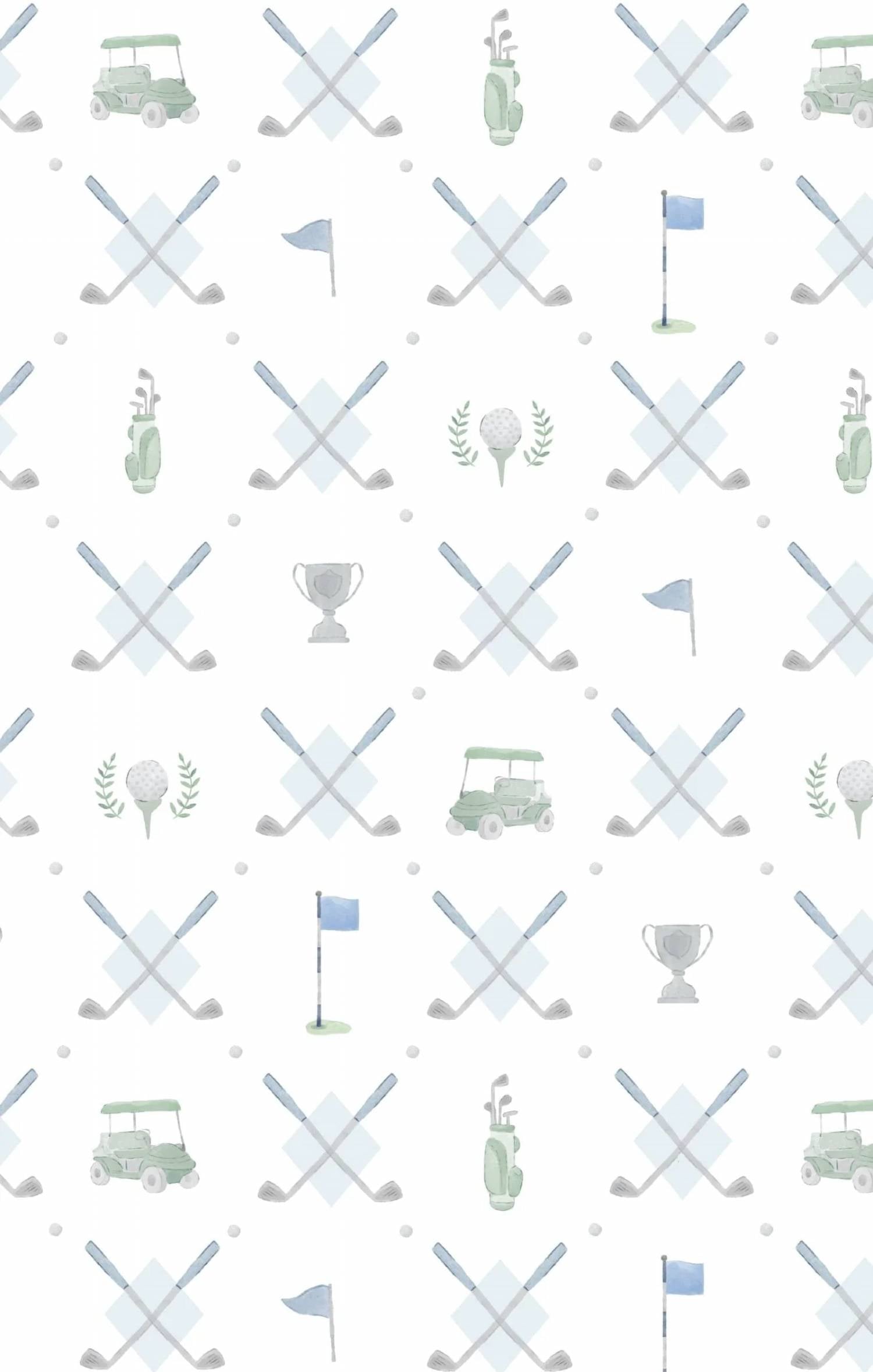 Angel Dear - Kids Golf Trellis Zipper Footie