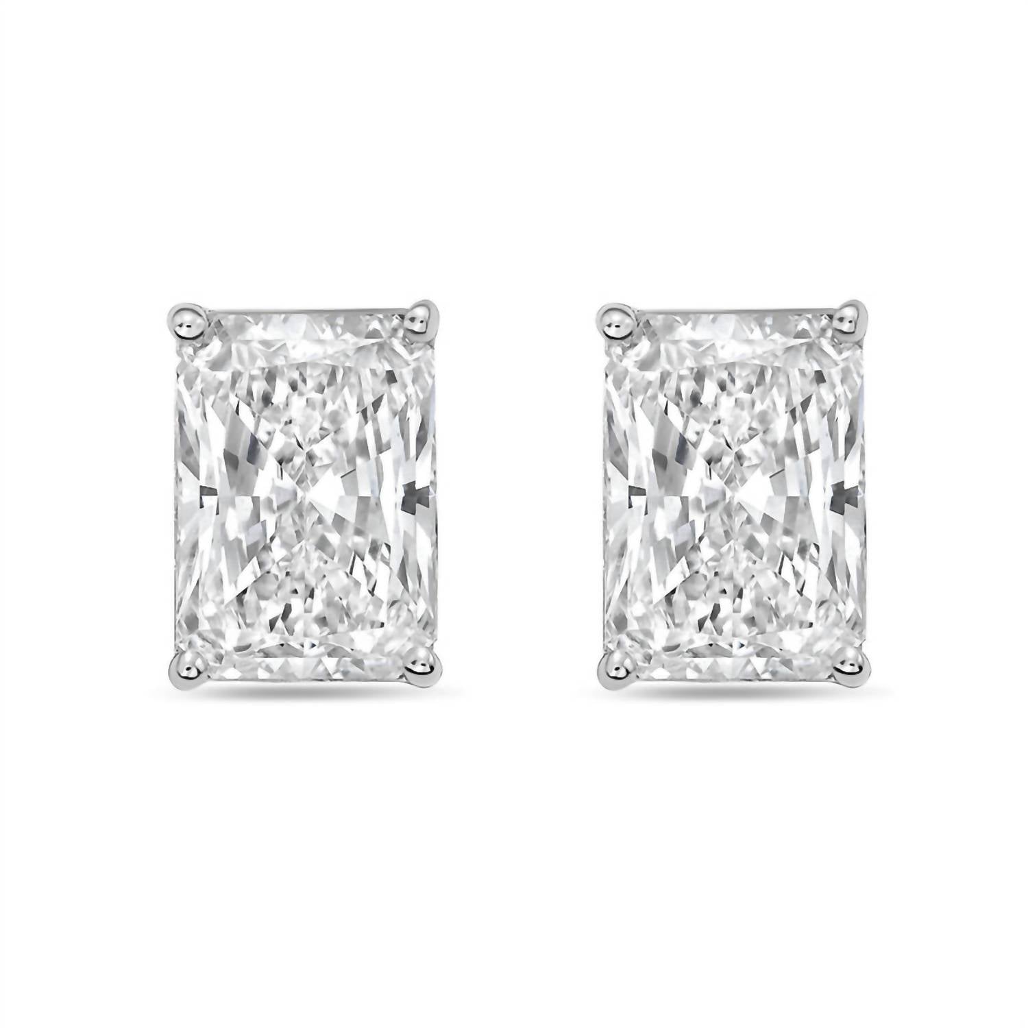Diana M Jewels - Women's Radiant Lab-grown Diamond Stud Earrings (10.00 Tcw) - Bold