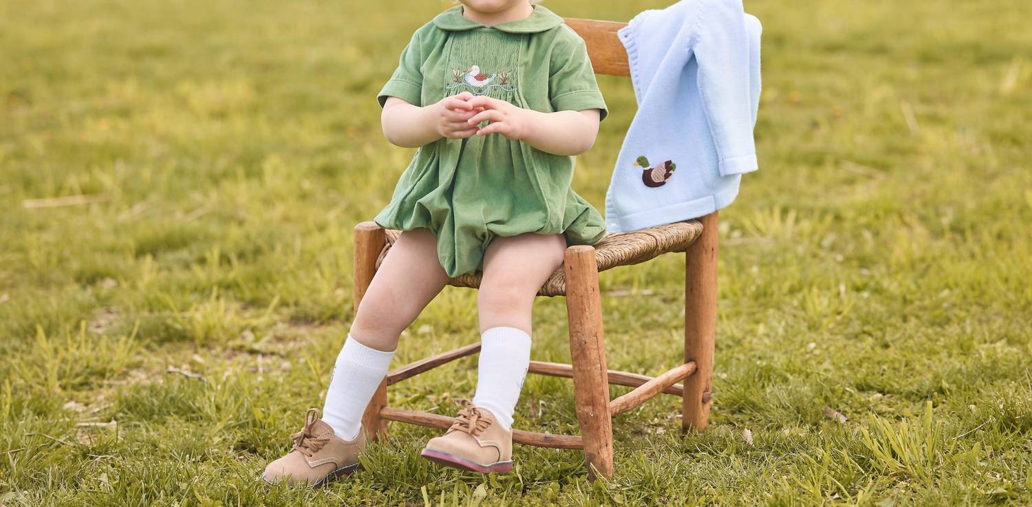 Little English - Chest Smocked Bubble One-piece