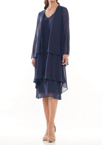 Marsoni By Colors - V-neckline Midi Dress
