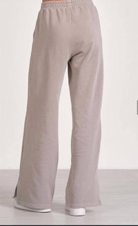 Elan - Elastic Waist With Side Slit Pant