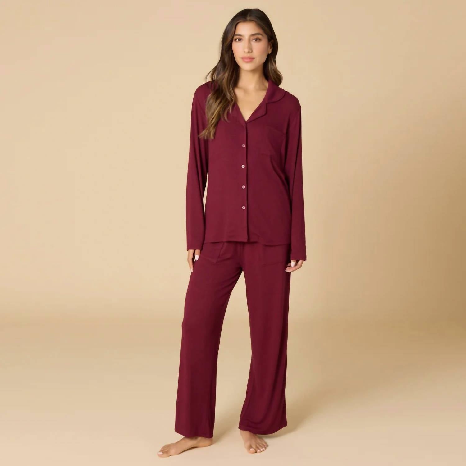 Softies - Aria- Slim Notch Collar Pajama Set