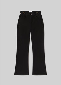 Citizens of Humanity Kimberly High Rise Flare Jeans With Horsebit in rich black - women's jeans - view 6