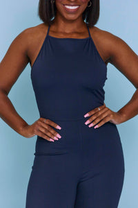 Le Lis - Holding On Halter Neck Flared Jumpsuit