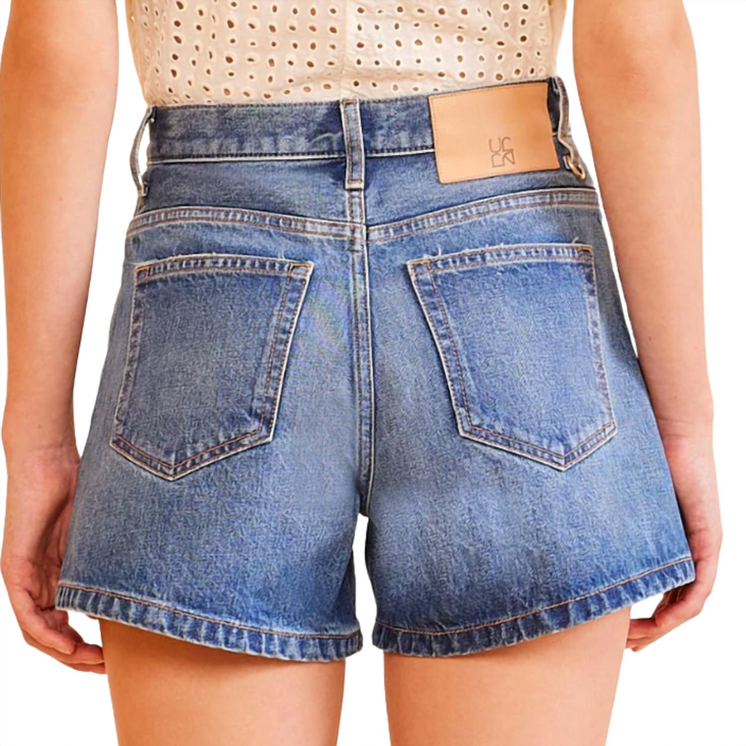 Ulla Johnson Women's Greta Short in danube - women's shorts - detail view