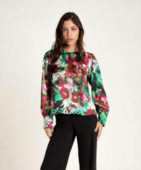 Lavender Brown - Janelle Floral Top