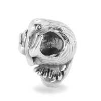 Trollbeads Kiwi Bird Sterling Bead in silver - women's jewelry - detail view